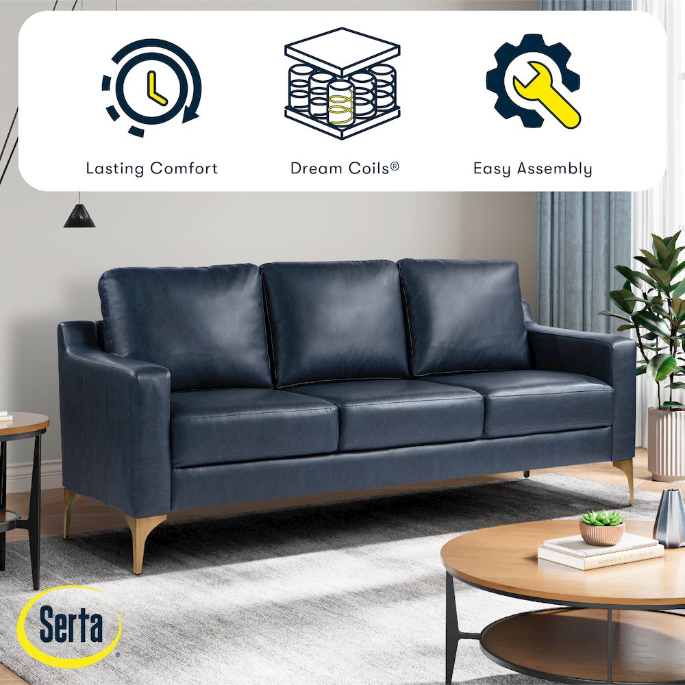 Fletcher Sofa Navy. Picture 12