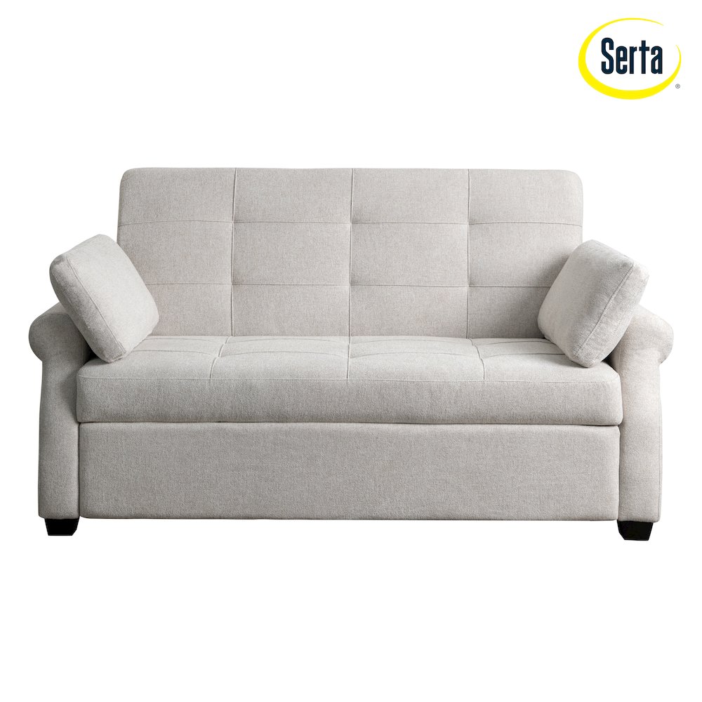 Hampton Queen Convertible Sofa Oatmeal. Picture 24