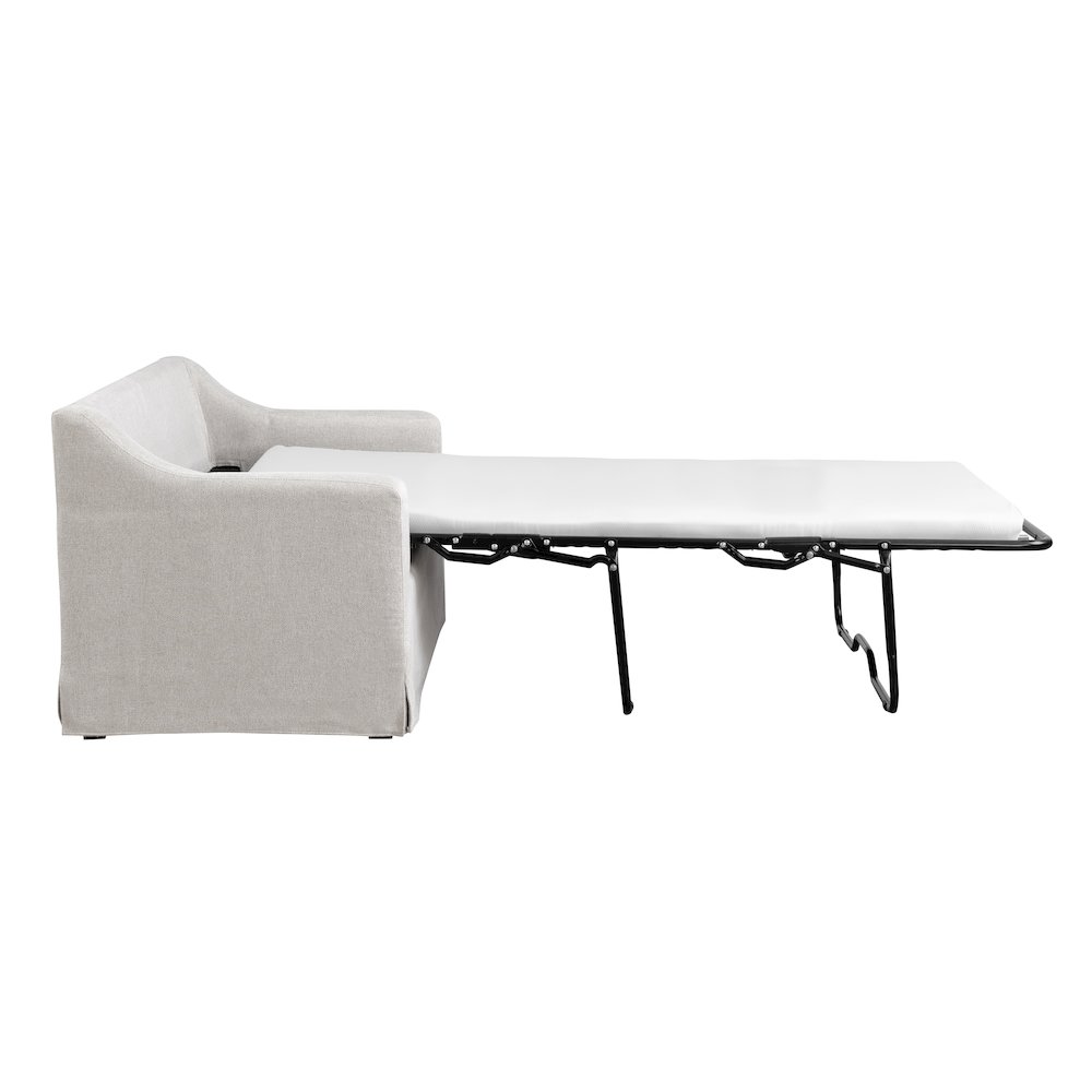 Harper Loveseat Sleeper Twin Oatmeal. Picture 5