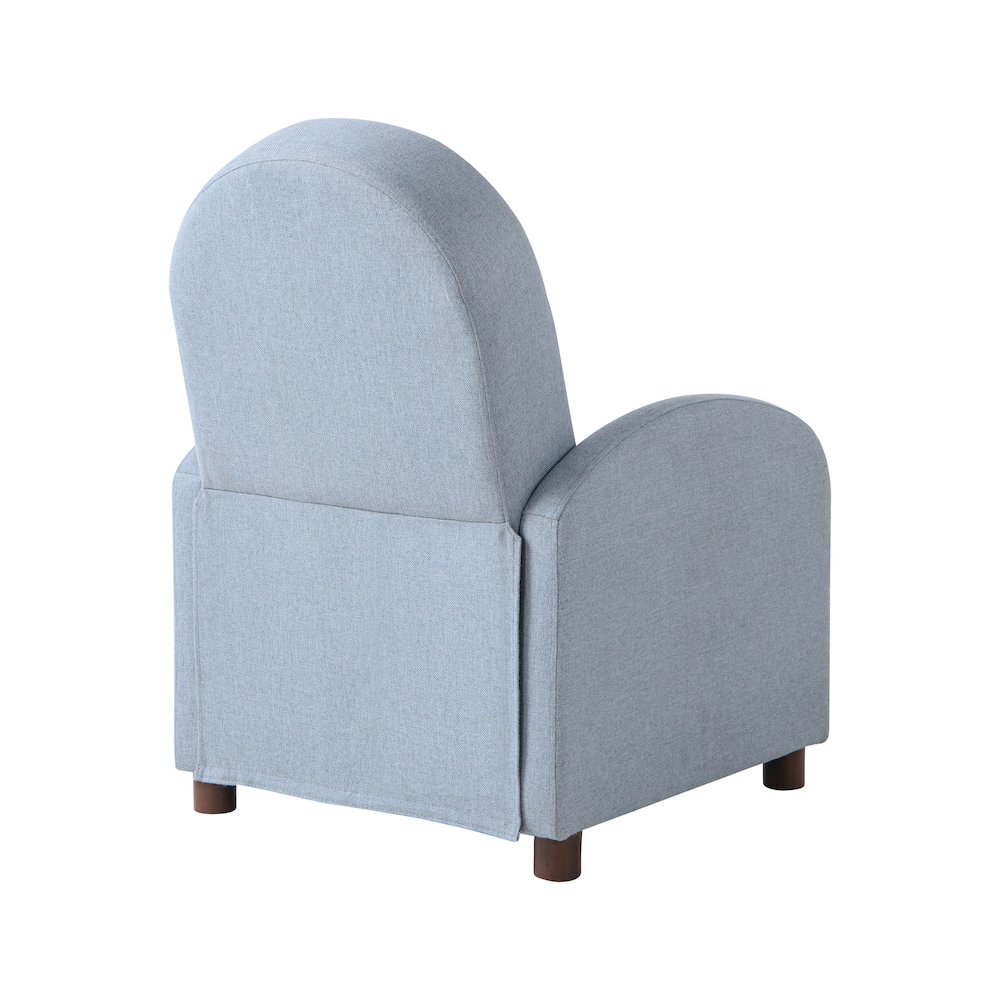 Luna Pushback Recliner Blue. Picture 6