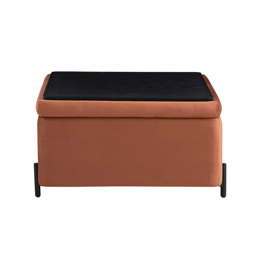 Kona Storage Ottoman Large Rust. Picture 6