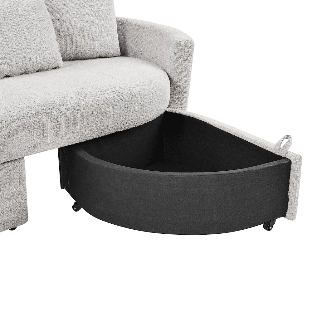 Beckett Storage Sofa Ivory. Picture 18