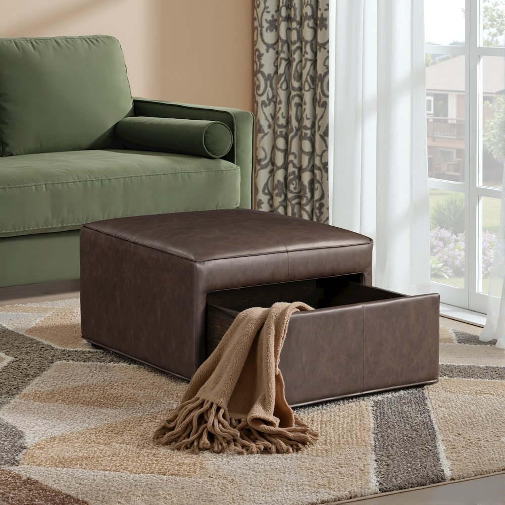 Hailey Storage Ottoman Chestnut. Picture 21