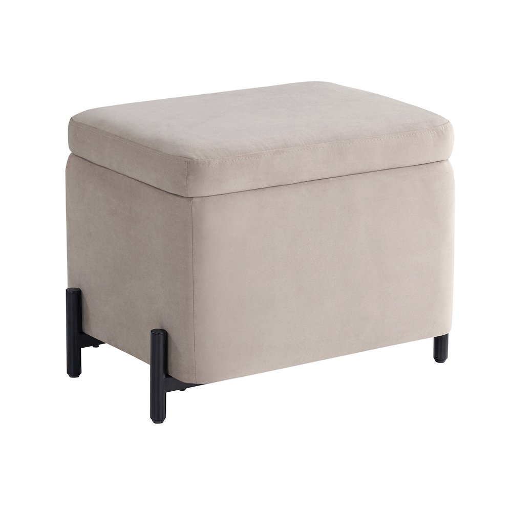Kona Storage Ottoman Small Taupe. Picture 1