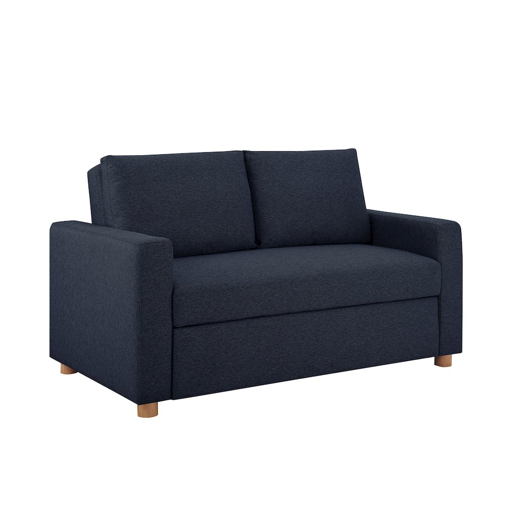 Tyler Convertible Sofa Navy Woven. Picture 1