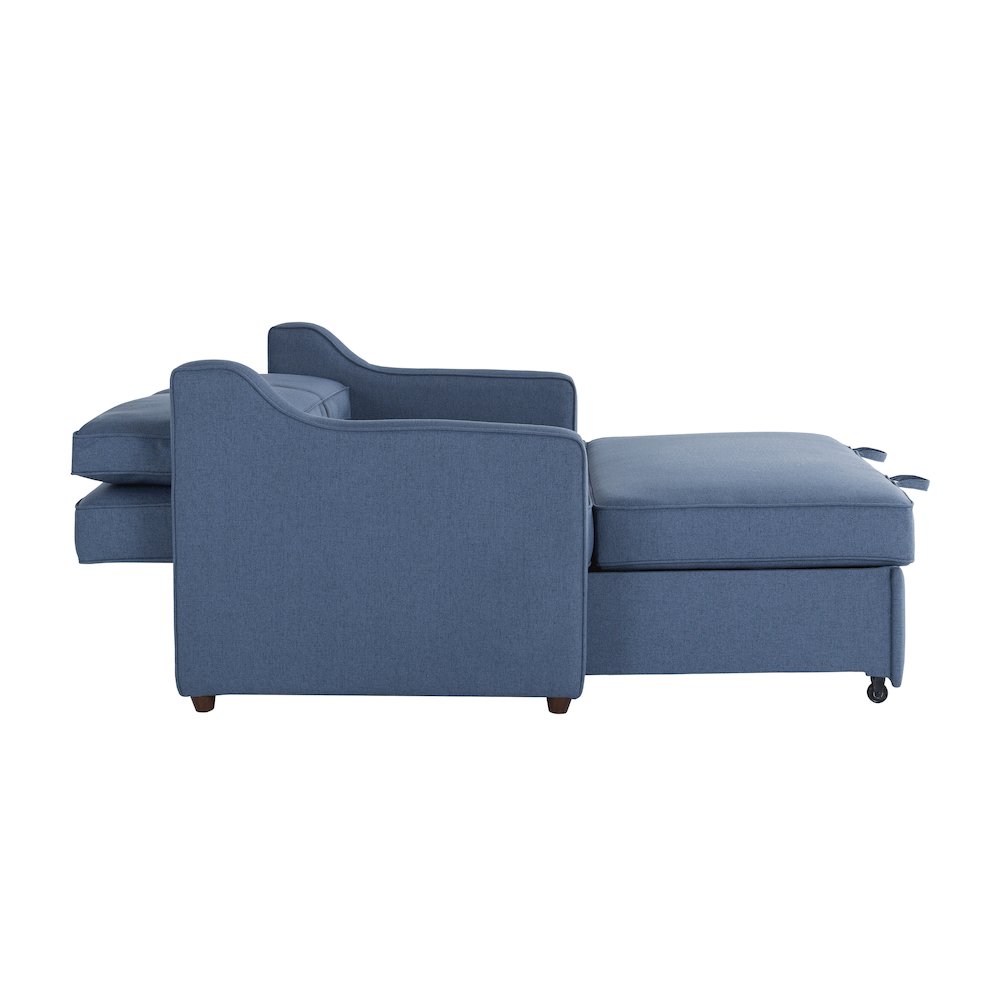 Carey Convertible Sofa Navy. Picture 10