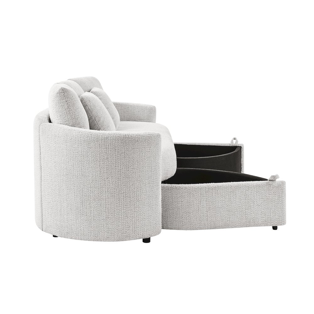 Beckett Storage Sofa Ivory. Picture 12