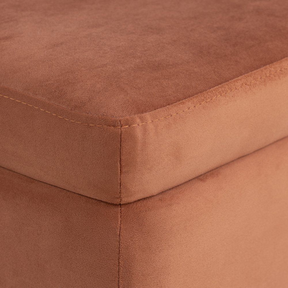 Kona Storage Ottoman Small Rust. Picture 10
