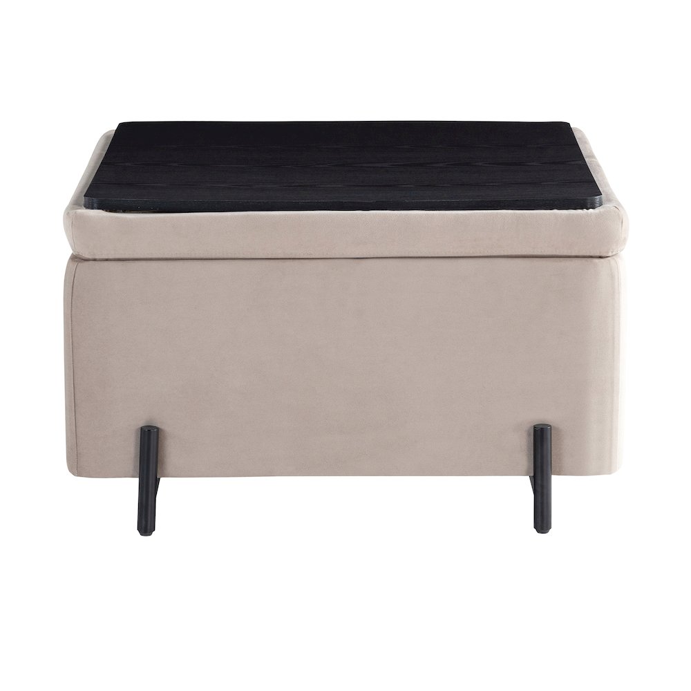 Kona Storage Ottoman Large Taupe. Picture 13