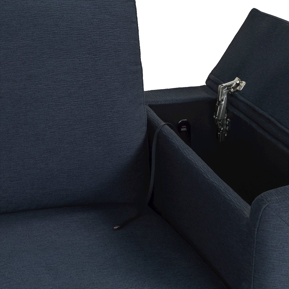 Riles Storage Sofa Navy. Picture 21