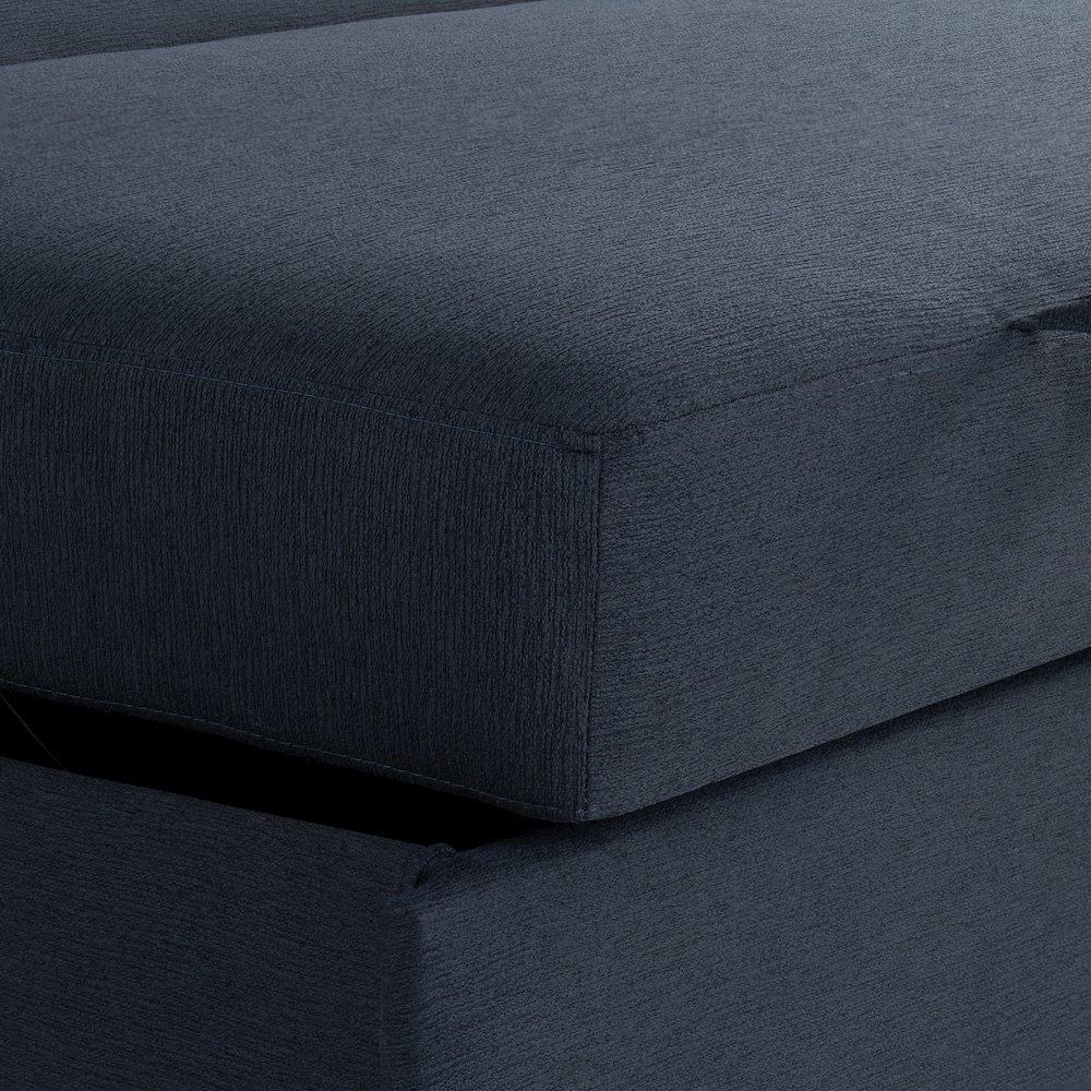 Galloway Convertible Loveseat Navy. Picture 14