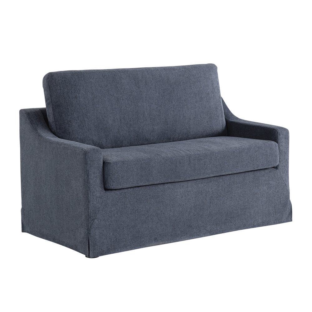 Harper Loveseat Sleeper Twin Navy. Picture 1