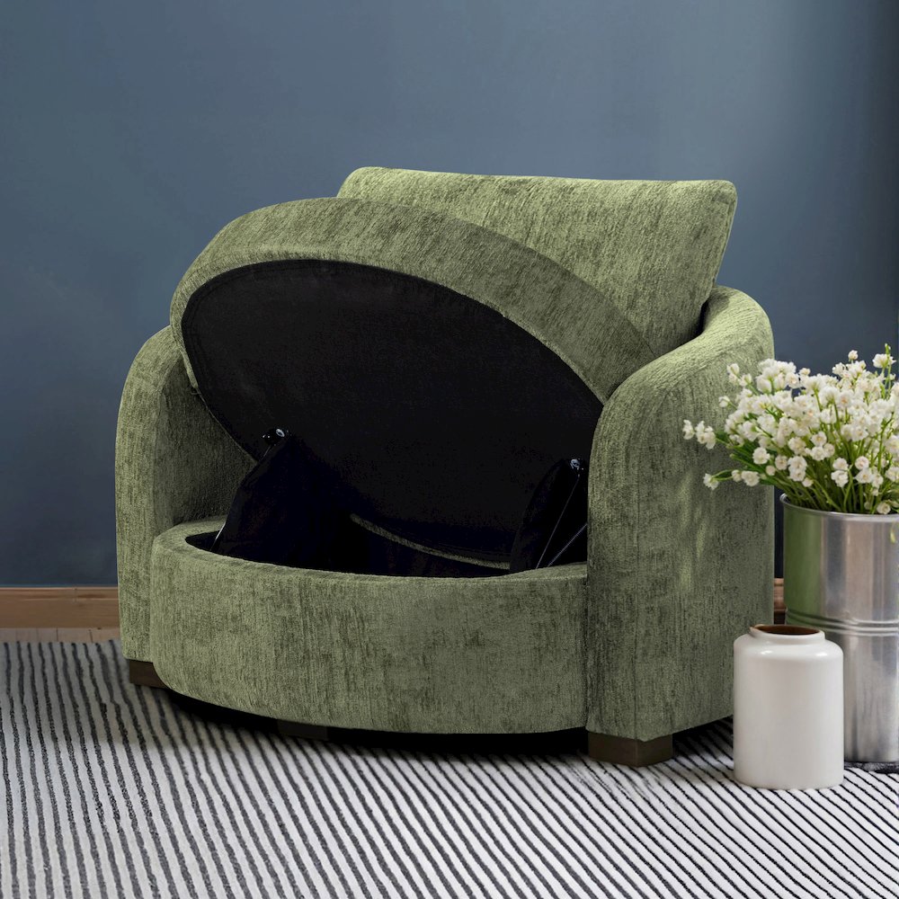 Manchester Accent Chair Large Olive. Picture 18