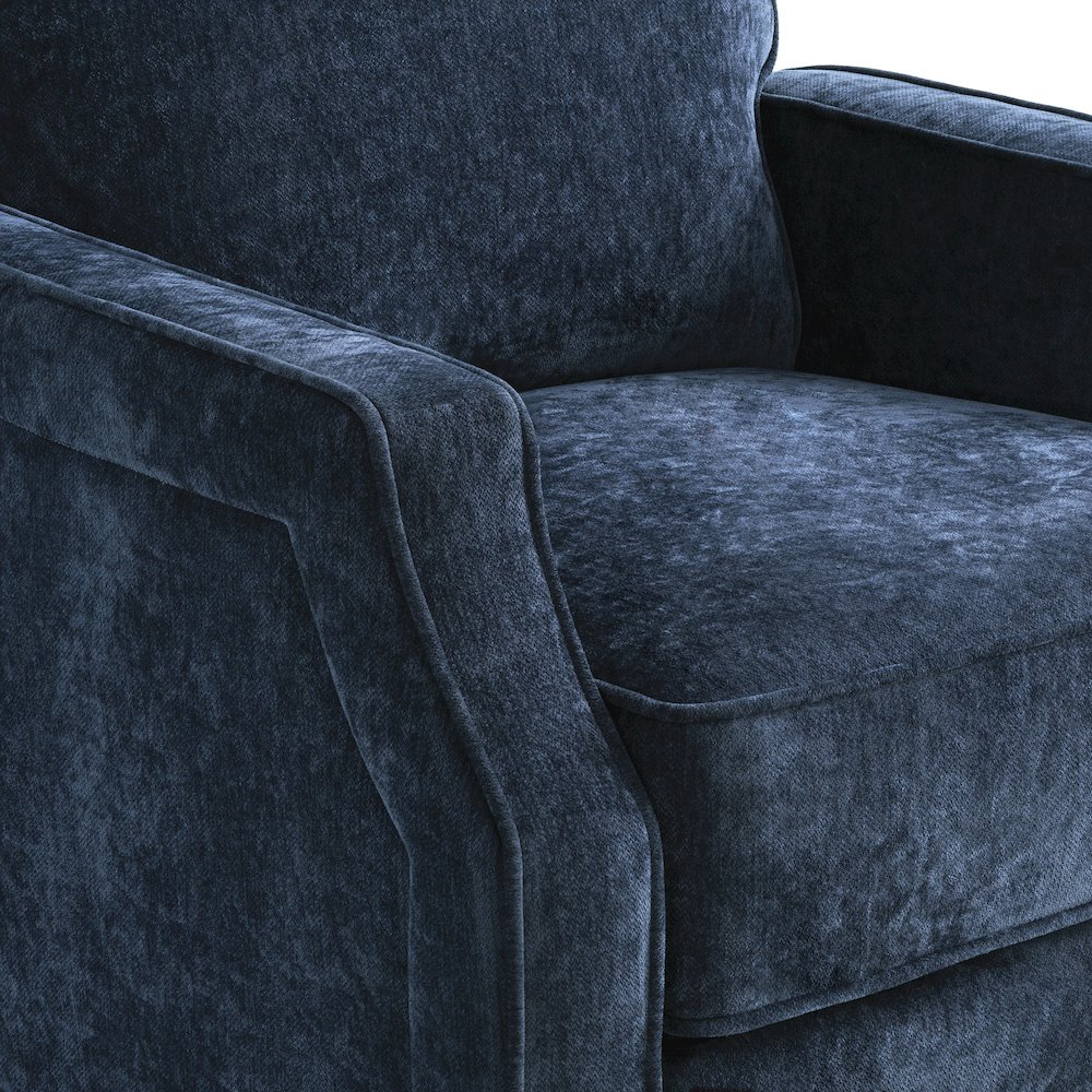 Shiloh Push Back Recliner Navy. Picture 11