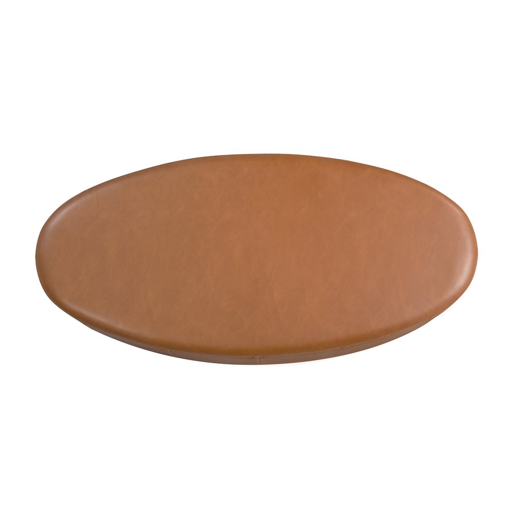Kayden Upholstered Ottoman Large Carmel. Picture 5