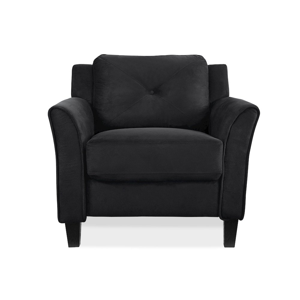 Hartford Chair Curved Arms Black. Picture 2