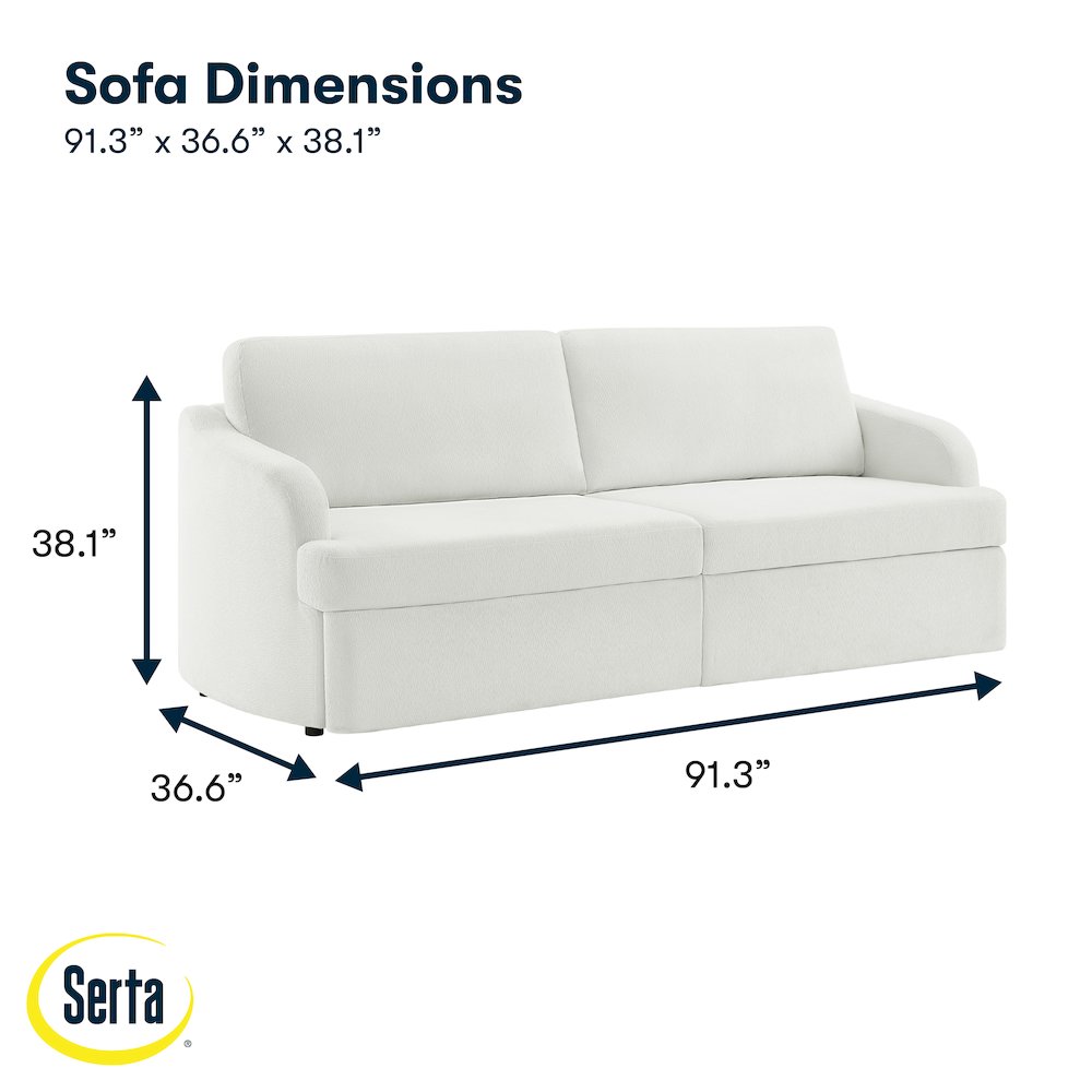 Montego Convertible Sofa Ivory. Picture 12