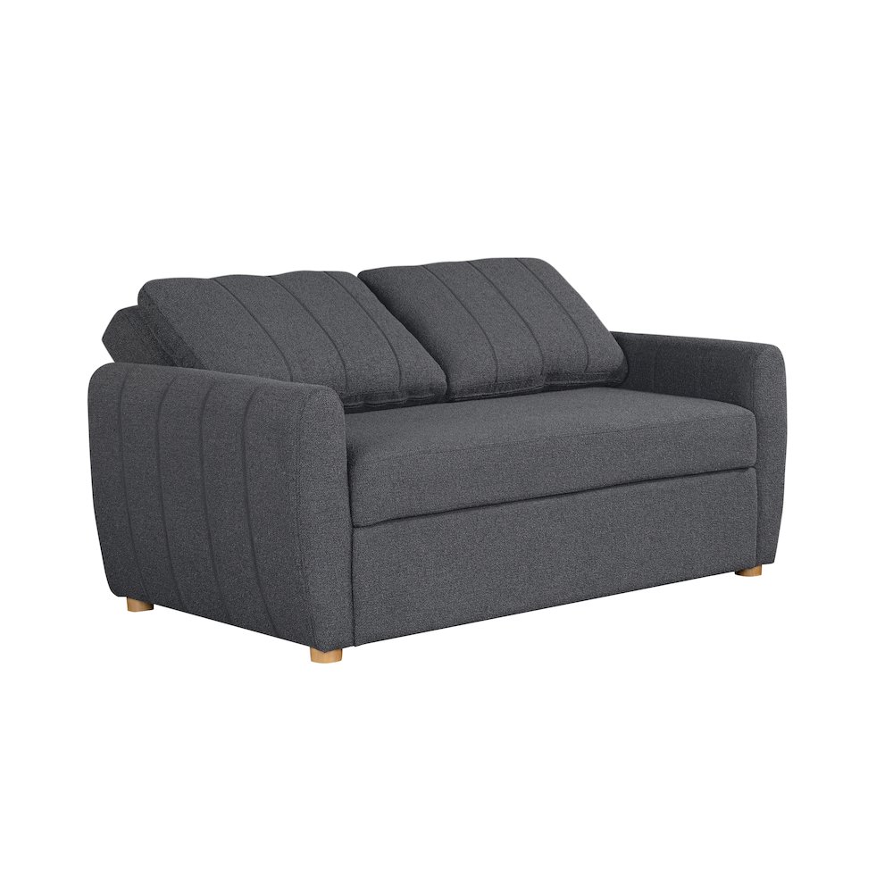 Galloway Convertible Loveseat Charcoal. Picture 9