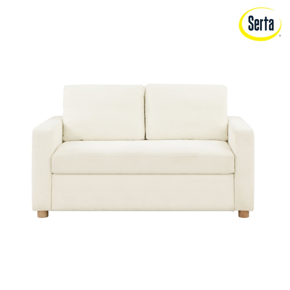 Tyler Convertible Sofa Ivory Boucle. Picture 21