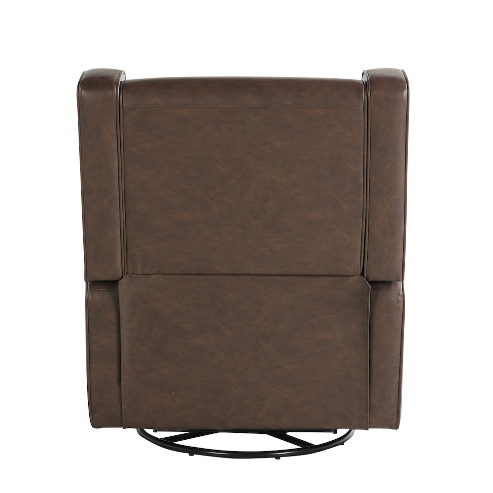Emerson Swivel Rocker Recliner Brown. Picture 9