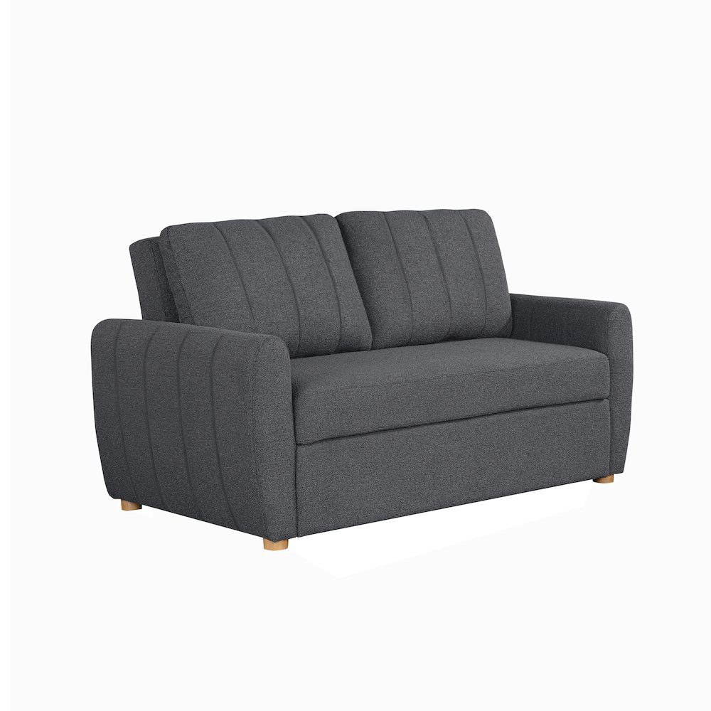 Galloway Convertible Loveseat Charcoal. Picture 1