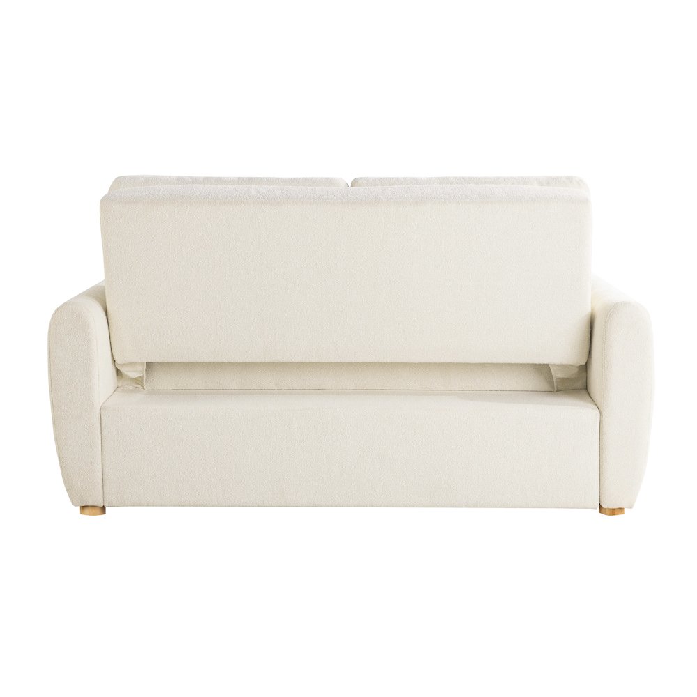 Galloway Convertible Loveseat Ivory. Picture 12