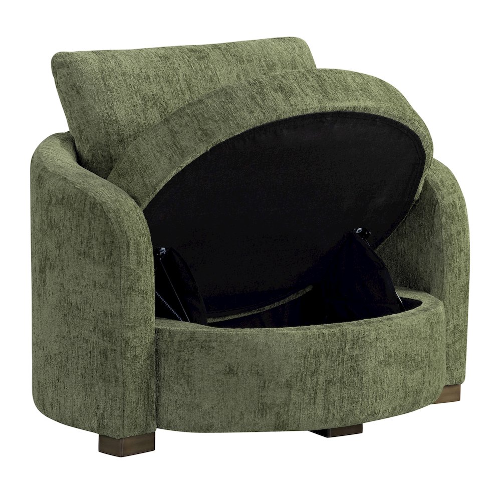Manchester Accent Chair Large Olive. Picture 4