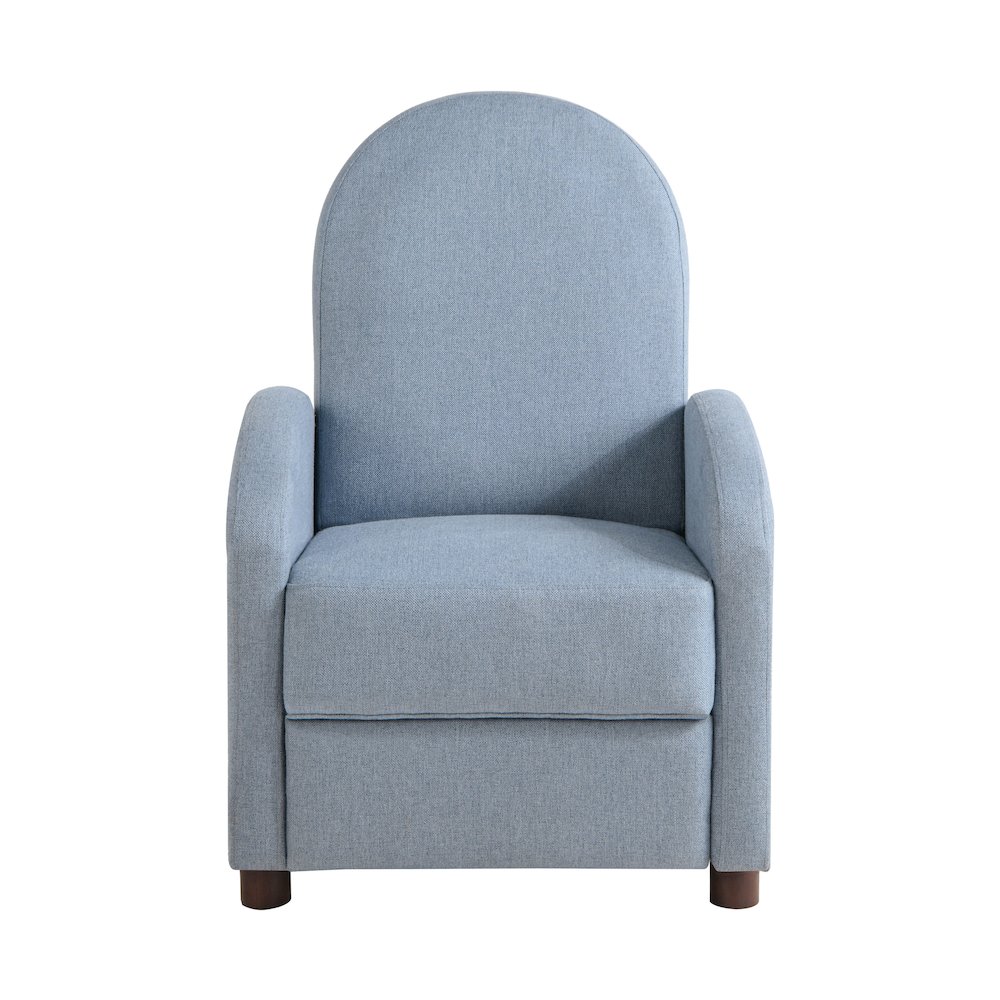 Luna Pushback Recliner Blue. Picture 5
