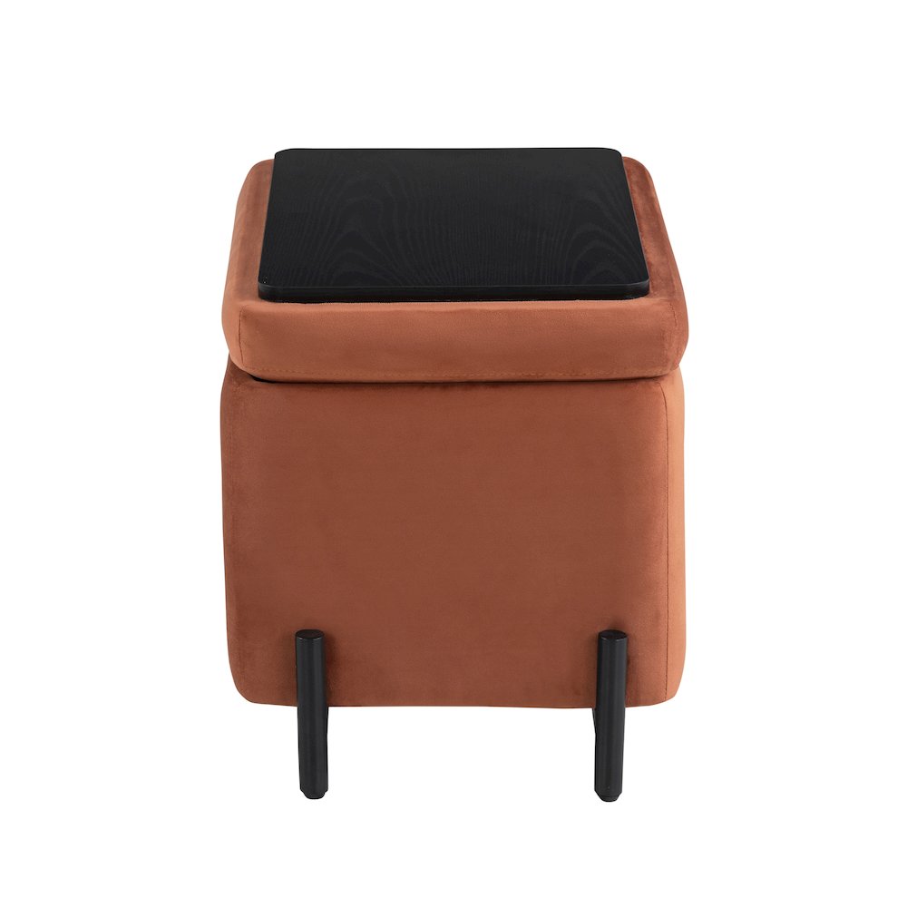 Kona Storage Ottoman Small Rust. Picture 15