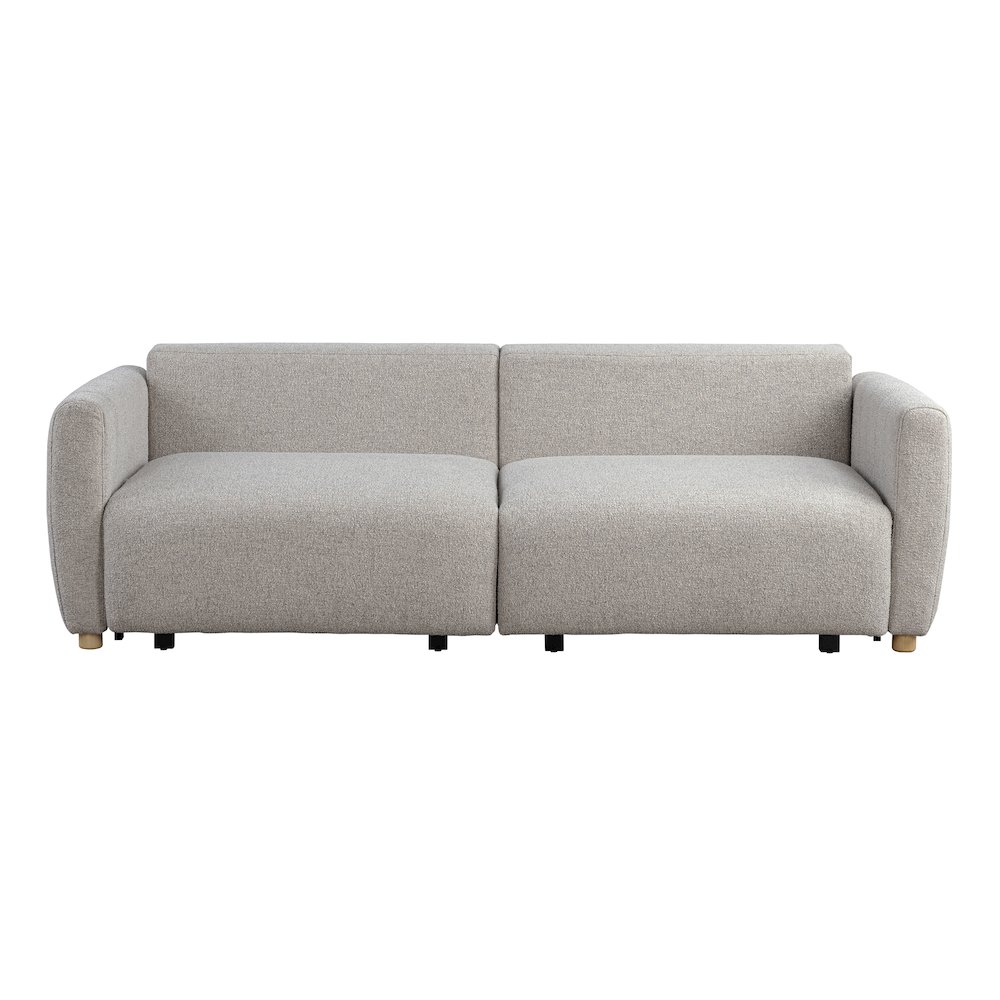 Galloway Convertible Sofa Pebble Boucle. Picture 6