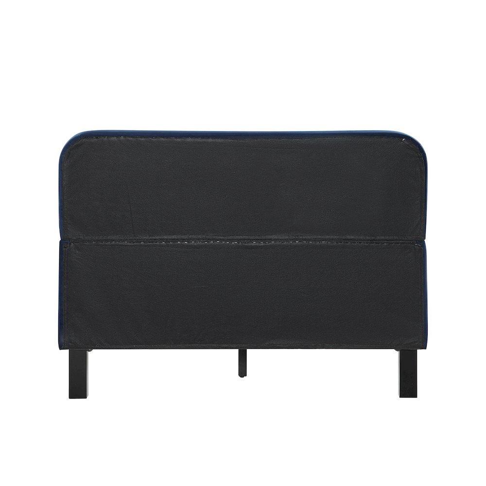 Adaline Upholstered Bed Full Navy. Picture 7
