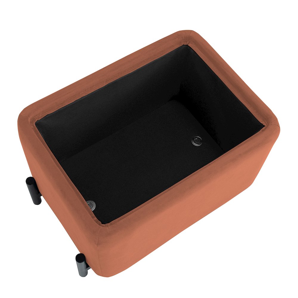 Kona Storage Ottoman Small Rust. Picture 18