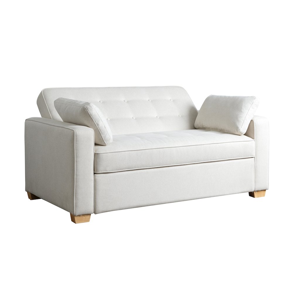 Augustine Full Convertible Loveseat Oyster. Picture 11