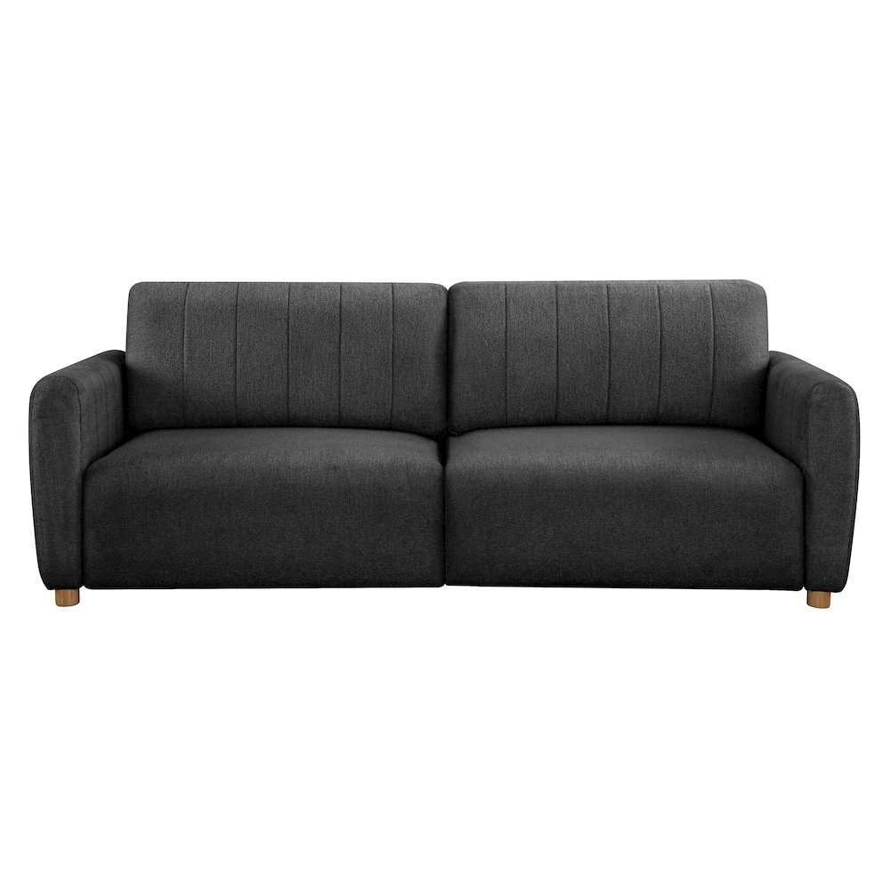 Galloway Convertible Sofa Charcoal Boucle. Picture 4