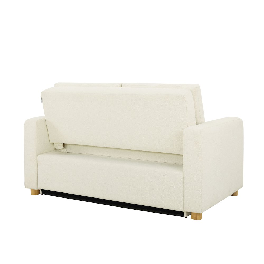 Tyler Convertible Sofa Ivory Boucle. Picture 5