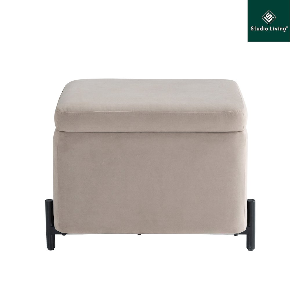 Kona Storage Ottoman Small Taupe. Picture 21