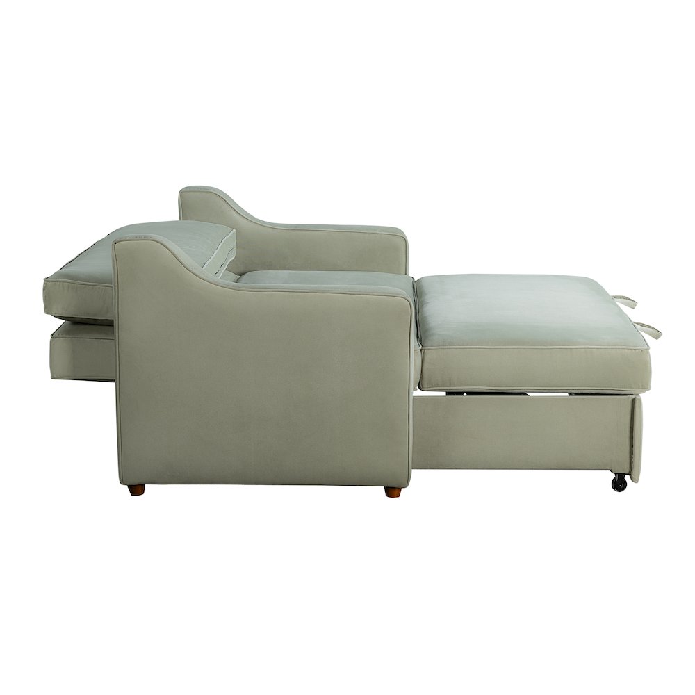 Delmar Convertible Loveseat Sage. Picture 19