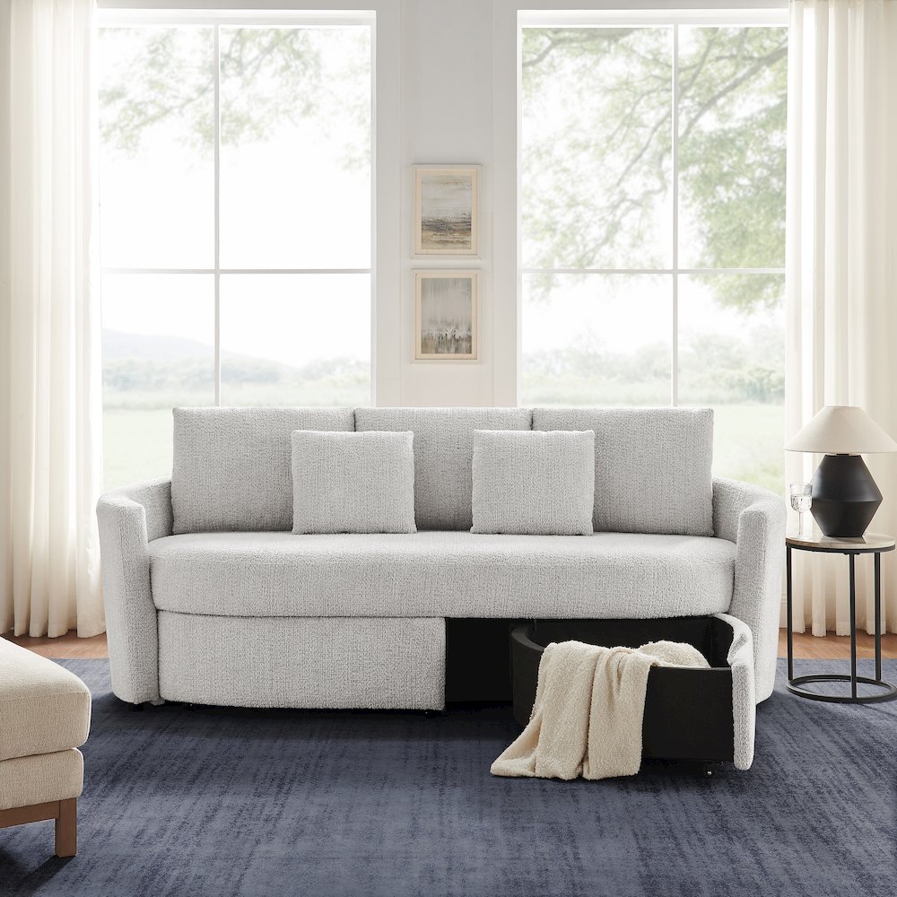 Beckett Storage Sofa Ivory. Picture 21