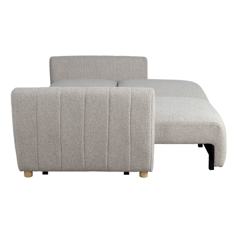 Galloway Convertible Sofa Pebble Boucle. Picture 20