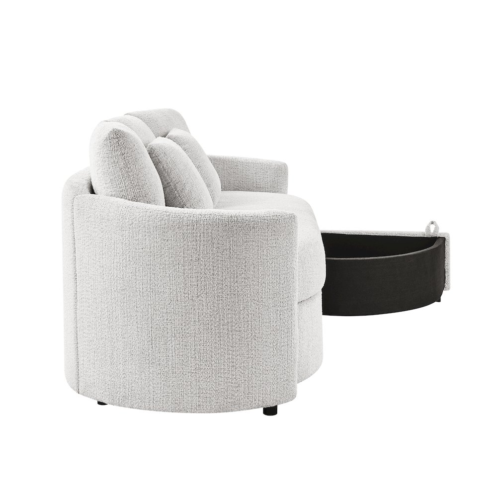Beckett Storage Sofa Ivory. Picture 11