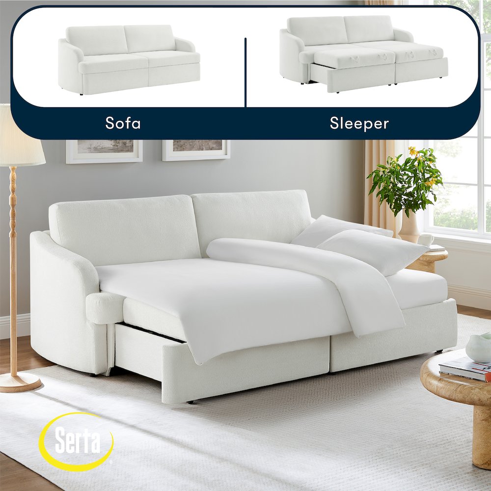 Montego Convertible Sofa Ivory. Picture 14