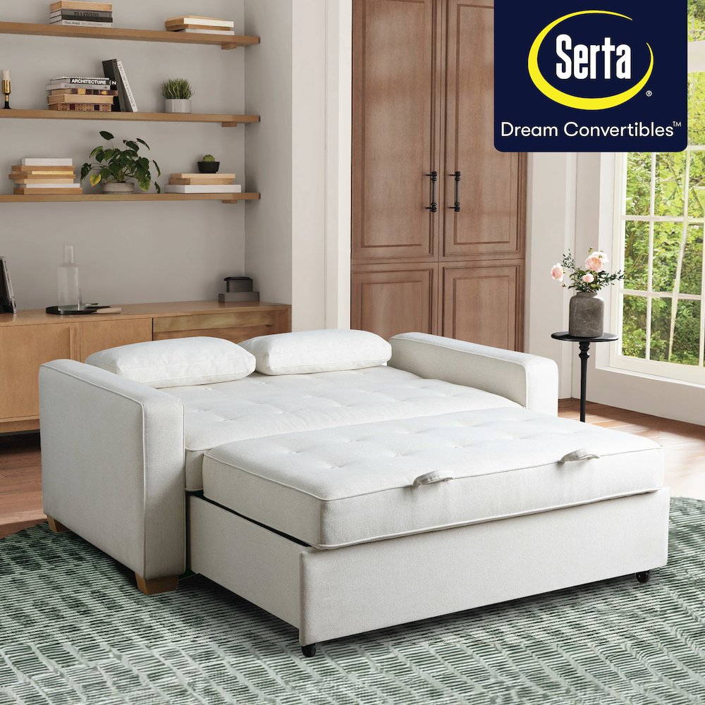 Augustine Queen Convertible Sofa Oyster. Picture 25