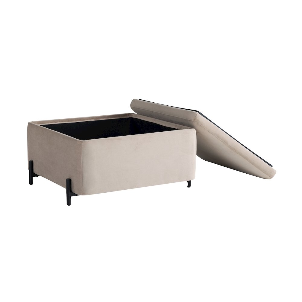 Kona Storage Ottoman Large Taupe. Picture 11