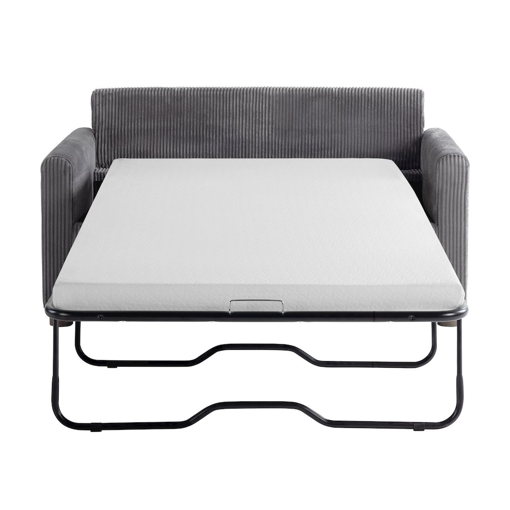 Drew Loveseat Pull-Out Sleeper Gray. Picture 15