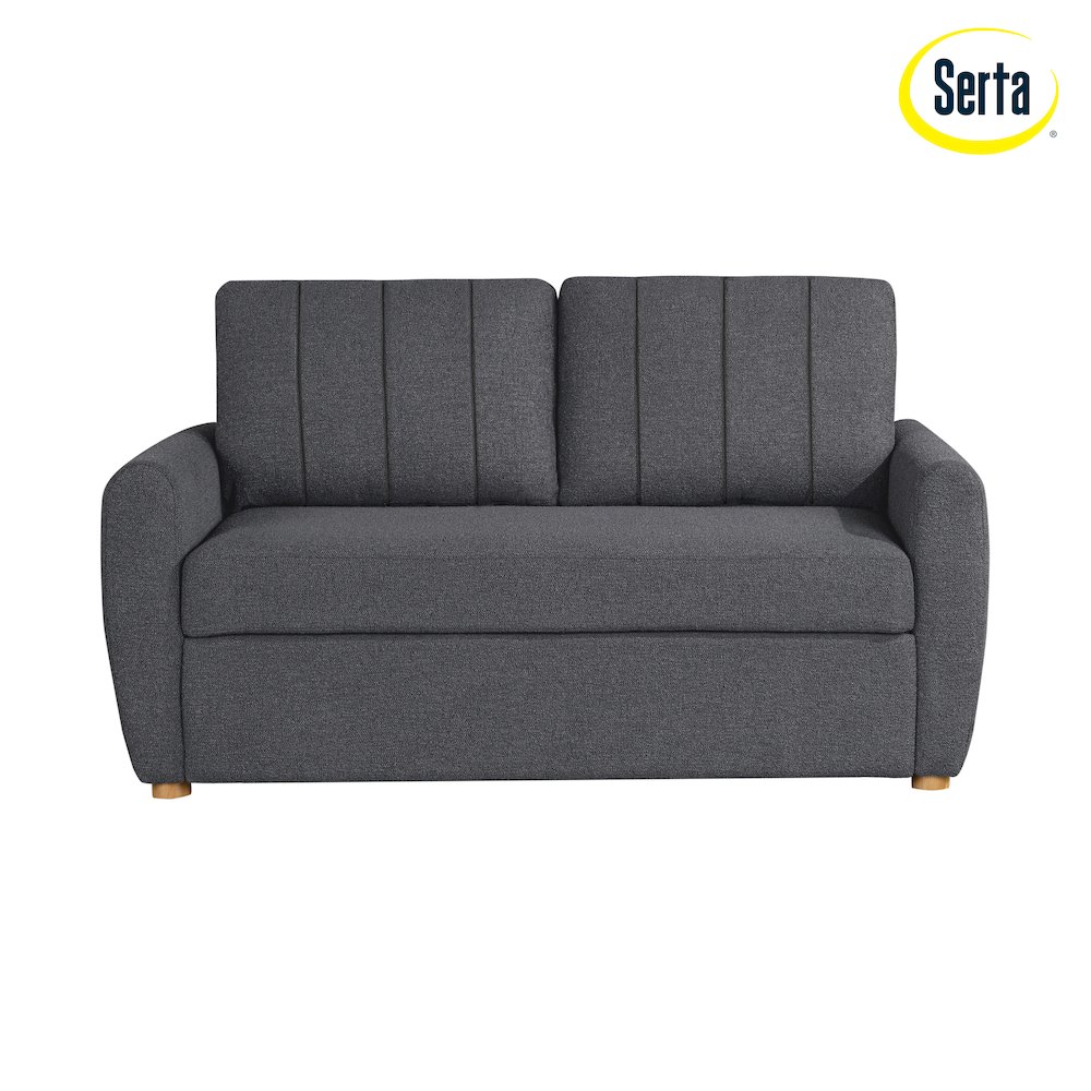 Galloway Convertible Loveseat Charcoal. Picture 16