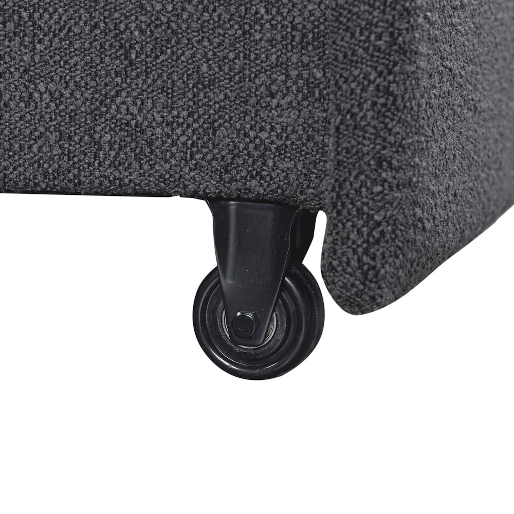 Galloway Convertible Loveseat Charcoal. Picture 12