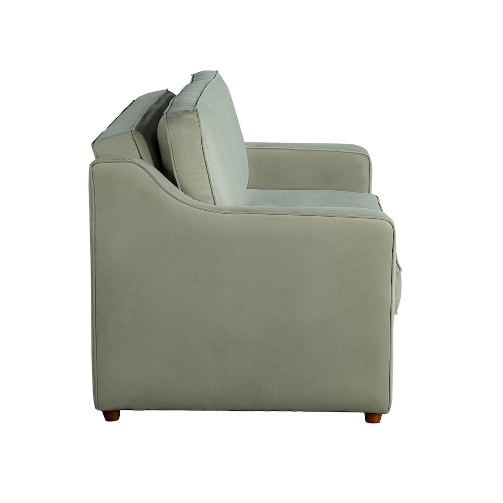 Delmar Convertible Loveseat Sage. Picture 9