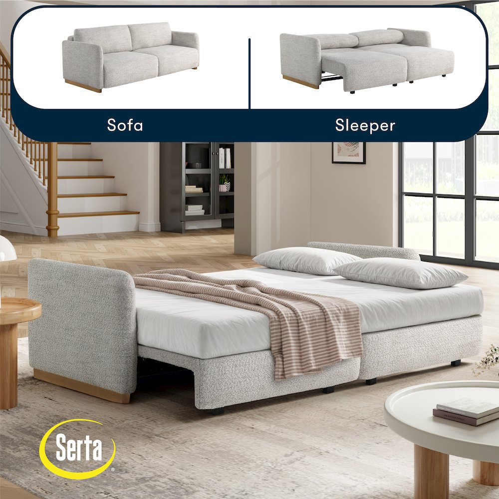 Tahoe Convertible Sofa Ivory. Picture 12