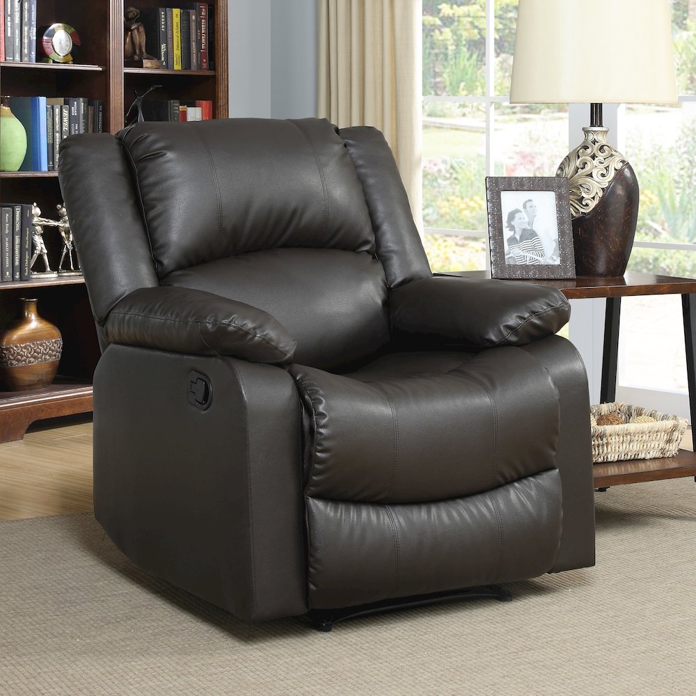 Parker Recliner Java Vegan Leather. Picture 7