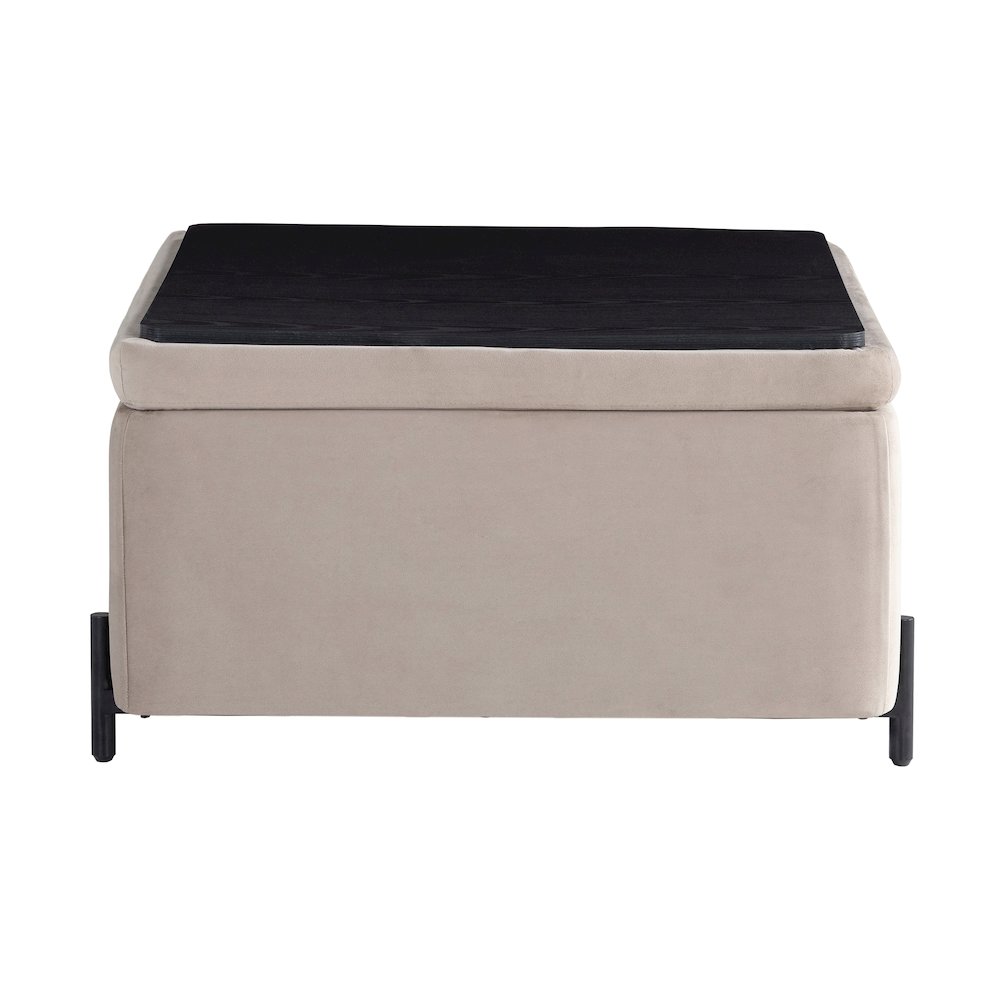 Kona Storage Ottoman Large Taupe. Picture 6